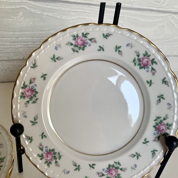 Sweet Briar Princess China Bread Plates Dinnerware Set Of 3 - Picture 3 of 5
